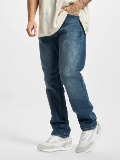 Herren Straight Fit Jeans Premium In Blau