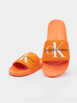 Calvin Klein Herren Sandalen Monogram In Orange