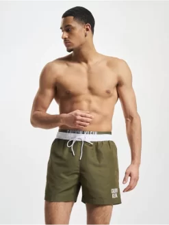 Calvin Klein Herren Shorts Underwear Medium Double In Olive