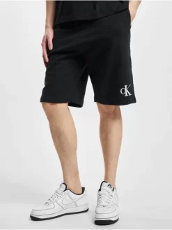 Calvin Klein Herren Shorts Regular Fit Piping In Schwarz