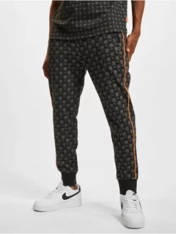 CARLO COLUCCI Herren Jogginghose Tapered Fit In Schwarz