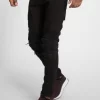 CAYLER & SONS Herren Straight Fit Jeans Alldd Paneled Inverted Biker Ian In Schwarz