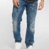 Cipo & Baxx Herren Straight Fit Jeans Alpha In Blau