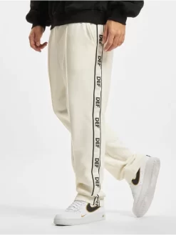 DEF Herren Jogginghose Side Stripe In Weiß