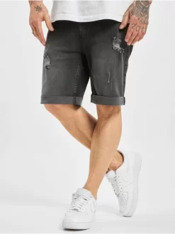 Denim Project Herren Shorts Mr Orange Destroy In Grau