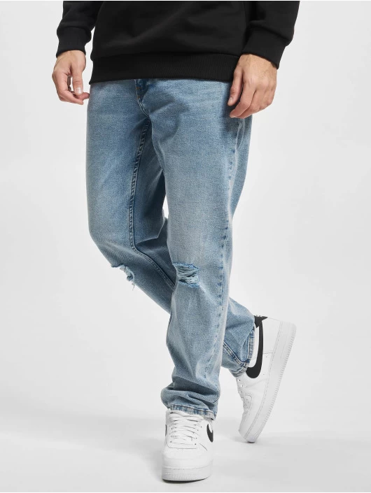 Denim Project Herren Straight Fit Jeans Dprecycled Destroy Straight Fit In Blau 1 Denim Project Herren Straight Fit Jeans Dprecycled Destroy Straight Fit In Blau