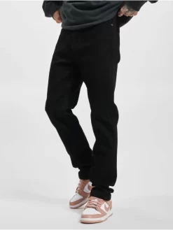 Denim Project Herren Straight Fit Jeans Dpreg. In Schwarz