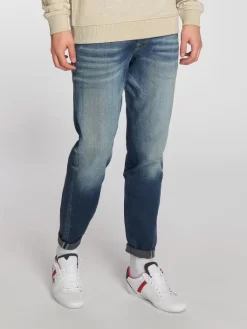 Jack & Jones Herren Straight Fit Jeans Mike In Blau