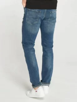 Jack & Jones Herren Straight Fit Jeans JjiTim In Blau