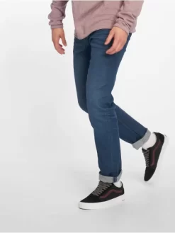 Jack & Jones Herren Straight Fit Jeans JjiTim JjOriginal In Blau