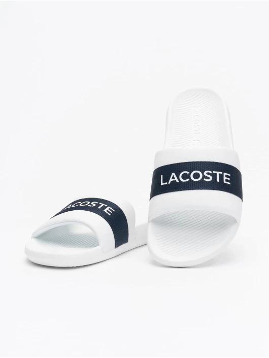 Lacoste Herren Sandalen Croco Slide 0721 1 CMA In Weiß 1 Lacoste Herren Sandalen Croco Slide 0721 1 CMA In Weiß