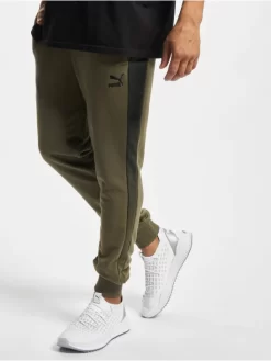 Puma Herren Jogginghose Between The Lines T7 In Olive