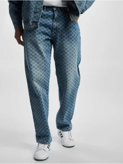 Redefined Rebel Herren Loose Fit Jeans Tokyo Print Loose In Blau