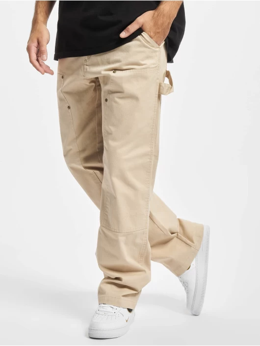 Sean John Herren Chino Block Logo In Beige 1 Sean John Herren Chino Block Logo In Beige