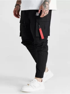 Herren Cargohose Essential Flight In Schwarz