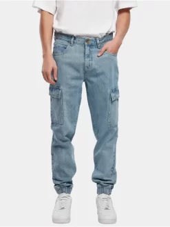 Southpole Herren Cargohose Denim In Blau