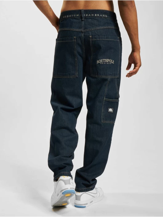 Southpole Herren Slim Fit Jeans Denim In Blau 2 Southpole Herren Slim Fit Jeans Denim In Blau – Bild 2