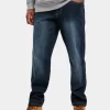 Southpole Herren Slim Fit Jeans Cross Hatch Basic Denim In Blau