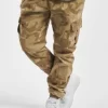 URBAN CLASSICS Herren Cargohose Camo In Beige