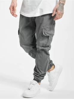 URBAN CLASSICS Herren Cargohose Cargo Jogging In Grau