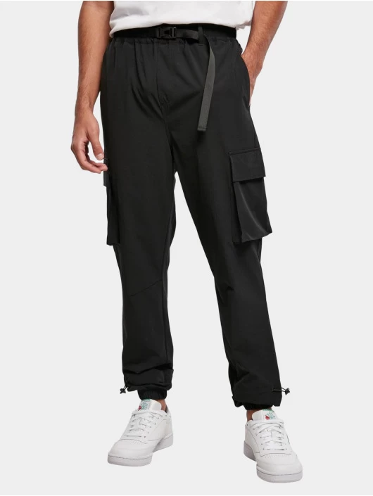URBAN CLASSICS Herren Cargohose Adjustable In Schwarz 1 URBAN CLASSICS Herren Cargohose Adjustable In Schwarz