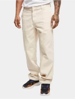 URBAN CLASSICS Herren Chino Corduroy Workwear In Beige