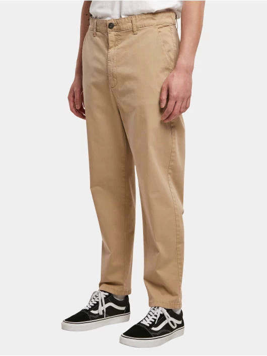 URBAN CLASSICS Herren Chino Cropped In Beige 1 URBAN CLASSICS Herren Chino Cropped In Beige