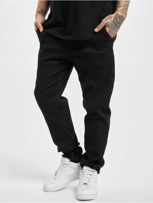 URBAN CLASSICS Herren Chino Knitted In Schwarz 1 URBAN CLASSICS Herren Chino Knitted In Schwarz