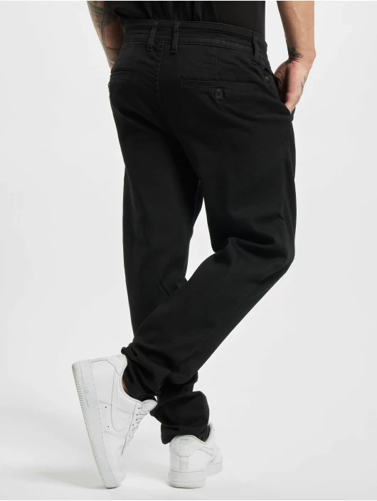 URBAN CLASSICS Herren Chino Knitted In Schwarz 2 URBAN CLASSICS Herren Chino Knitted In Schwarz – Bild 2