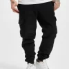 URBAN CLASSICS Herren Jogginghose Corduroy Cargo In Schwarz