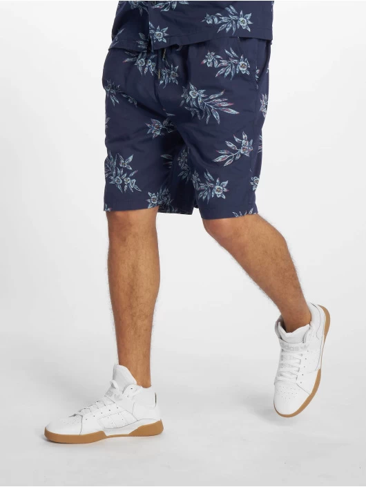 URBAN CLASSICS Herren Shorts Pattern Resort In Blau 1 URBAN CLASSICS Herren Shorts Pattern Resort In Blau