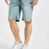 URBAN CLASSICS Herren Shorts Relaxed Fit Jean In Blau