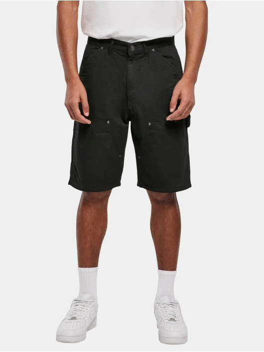 URBAN CLASSICS Herren Shorts Double Knee Carpenter In Schwarz 1 URBAN CLASSICS Herren Shorts Double Knee Carpenter In Schwarz