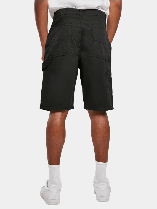 URBAN CLASSICS Herren Shorts Double Knee Carpenter In Schwarz 2 URBAN CLASSICS Herren Shorts Double Knee Carpenter In Schwarz – Bild 2