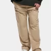 URBAN CLASSICS Herren Straight Fit Jeans Double Knee Carpenter In Beige