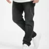 URBAN CLASSICS Herren Straight Fit Jeans Stretch Denim In Schwarz