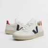 Veja Herren Sneaker V-10 Leather In Weiß