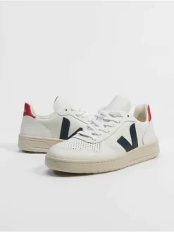 STILVOLLER HERRENLADEN 23 Veja Herren Sneaker V-10 Leather In Weiß