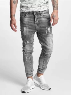 Herren Antifit Carter 5 Pocket Denim In Grau