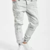 Herren Antifit Noah Cuffed Sunfaded In Grau