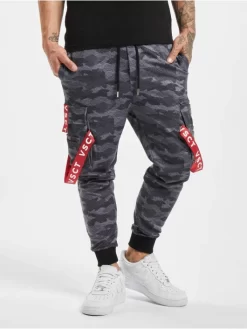 Herren Jogginghose Logotape In Camouflage