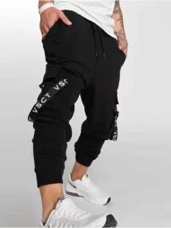 Herren Jogginghose Cargo In Schwarz